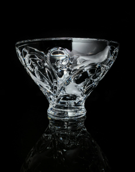 Lalique “Verone” Clear Crystal Vase
